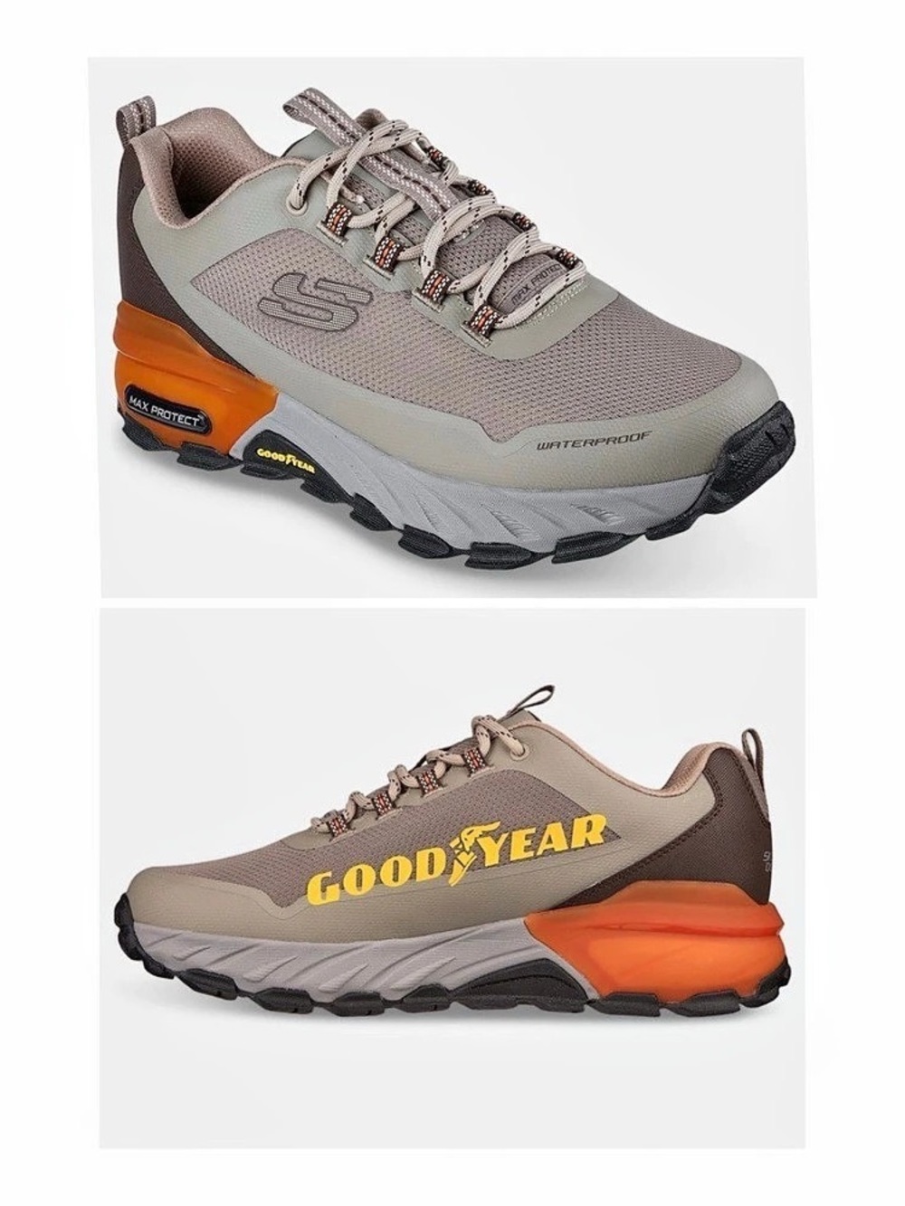 $105 NWOT Skechers Max Protect Fast Track Waterproof Outdoor Athletic Shoes 10